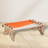 Maxbell Cat Window Perch Hammock Seat Cat Shelf Durable for Indoor Cats Space Saving Grey Orange