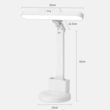 Maxbell Table Lamp Rechargeable Reading Light Folding Desktop Phone Rack Dimming