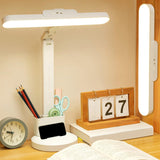 Maxbell Table Lamp Rechargeable Reading Light Folding Desktop Phone Rack Dimming