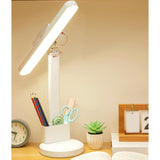 Maxbell Table Lamp Rechargeable Reading Light Folding Desktop Phone Rack Dimming