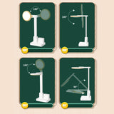 Maxbell Portable Study USB with Holder Night Lamp Bedside