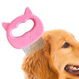 Maxbell Pets Massage Comb Cleaning Brush Tool Cats Medium Dogs Deshedding Brush Pink