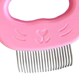 Maxbell Pets Massage Comb Cleaning Brush Tool Cats Medium Dogs Deshedding Brush Pink