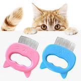 Maxbell Pets Massage Comb Cleaning Brush Tool Cats Medium Dogs Deshedding Brush Pink