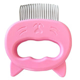Maxbell Pets Massage Comb Cleaning Brush Tool Cats Medium Dogs Deshedding Brush Pink