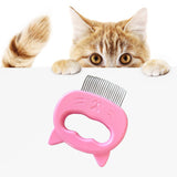 Maxbell Pets Massage Comb Cleaning Brush Tool Cats Medium Dogs Deshedding Brush Pink