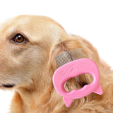 Maxbell Pets Massage Comb Cleaning Brush Tool Cats Medium Dogs Deshedding Brush Pink