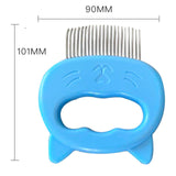 Maxbell Pets Massage Comb Cleaning Brush Tool Cats Medium Dogs Deshedding Brush Blue