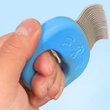 Maxbell Pets Massage Comb Cleaning Brush Tool Cats Medium Dogs Deshedding Brush Blue