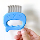 Maxbell Pets Massage Comb Cleaning Brush Tool Cats Medium Dogs Deshedding Brush Blue