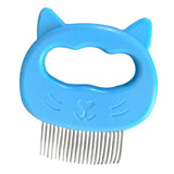 Maxbell Pets Massage Comb Cleaning Brush Tool Cats Medium Dogs Deshedding Brush Blue
