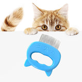 Maxbell Pets Massage Comb Cleaning Brush Tool Cats Medium Dogs Deshedding Brush Blue