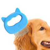 Maxbell Pets Massage Comb Cleaning Brush Tool Cats Medium Dogs Deshedding Brush Blue