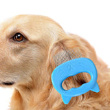 Maxbell Pets Massage Comb Cleaning Brush Tool Cats Medium Dogs Deshedding Brush Blue