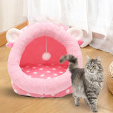 Maxbell Cat House Dog Nest Dog Bed Removable Cushion Kennel Cat Beds for Indoor Cats L  Sheep