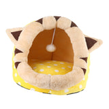 Maxbell Cat House Dog Nest Dog Bed Removable Cushion Kennel Cat Beds for Indoor Cats S  Cat