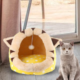 Maxbell Cat House Dog Nest Dog Bed Removable Cushion Kennel Cat Beds for Indoor Cats S  Cat