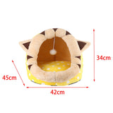 Maxbell Cat House Dog Nest Dog Bed Removable Cushion Kennel Cat Beds for Indoor Cats M  Cat