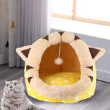 Maxbell Cat House Dog Nest Dog Bed Removable Cushion Kennel Cat Beds for Indoor Cats M  Cat