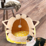 Maxbell Cat House Dog Nest Dog Bed Removable Cushion Kennel Cat Beds for Indoor Cats M  Cat