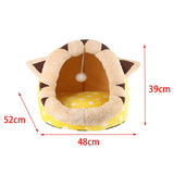 Maxbell Cat House Dog Nest Dog Bed Removable Cushion Kennel Cat Beds for Indoor Cats L  Cat