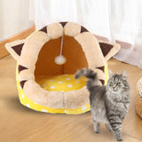 Maxbell Cat House Dog Nest Dog Bed Removable Cushion Kennel Cat Beds for Indoor Cats L  Cat