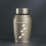 Maxbell Pet Urns Remembrance Loose Memorial Pets Gift Casket Cremation Memorial Urn Aureate