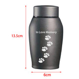 Maxbell Pet Urns Remembrance Loose Memorial Pets Gift Casket Cremation Memorial Urn Gray