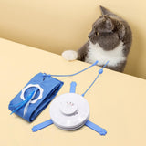 Maxbell 2 in 1 Electric Cat Toys Indoor Interactive Cat Toy for Cat Kitty Kitten Blue