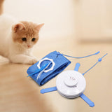 Maxbell 2 in 1 Electric Cat Toys Indoor Interactive Cat Toy for Cat Kitty Kitten Blue