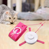 Maxbell 2 in 1 Electric Cat Toys Indoor Interactive Cat Toy for Cat Kitty Kitten Red