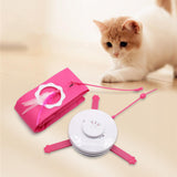 Maxbell 2 in 1 Electric Cat Toys Indoor Interactive Cat Toy for Cat Kitty Kitten Red