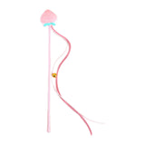 Maxbell Cat Teaser Wand Interactive Kitten Toy Indoor with Bell Chewing Toy Catcher Strawberry