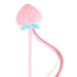 Maxbell Cat Teaser Wand Interactive Kitten Toy Indoor with Bell Chewing Toy Catcher Strawberry