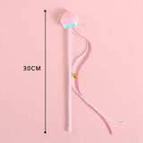 Maxbell Cat Teaser Wand Interactive Kitten Toy Indoor with Bell Chewing Toy Catcher Strawberry