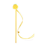 Maxbell Cat Teaser Wand Interactive Kitten Toy Indoor with Bell Chewing Toy Catcher Pineapple
