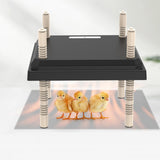 Maxbell Electric Warmer Chick Cage Heater Poultry Stay Warm Brooder Heating Plate Balck 25x25cm