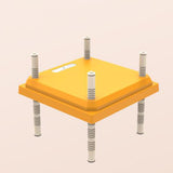Maxbell Electric Warmer Chick Cage Heater Poultry Stay Warm Brooder Heating Plate Yellow 30.7x30.7cm