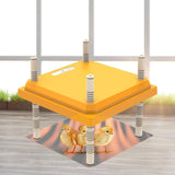 Maxbell Electric Warmer Chick Cage Heater Poultry Stay Warm Brooder Heating Plate Yellow 30.7x30.7cm
