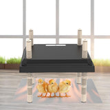 Maxbell Electric Warmer Chick Cage Heater Poultry Stay Warm Brooder Heating Plate Balck 30.7x30.7cm
