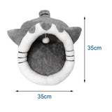 Maxbell Large Nest Furniture Dog with Ball Toy Hideout Portable for Kitten Rabbit 35x35x32cm