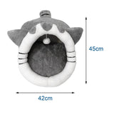 Maxbell Large Nest Furniture Dog with Ball Toy Hideout Portable for Kitten Rabbit 42x45x34cm