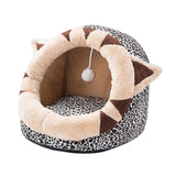 Maxbell Portable Cat Bed for Indoor Cats Cave Basket Soft Hideout for Rabbit Kitten 35x35x32cm