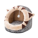 Maxbell Portable Cat Bed for Indoor Cats Cave Basket Soft Hideout for Rabbit Kitten 35x35x32cm