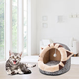 Maxbell Portable Cat Bed for Indoor Cats Cave Basket Soft Hideout for Rabbit Kitten 35x35x32cm