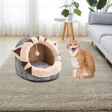 Maxbell Portable Cat Bed for Indoor Cats Cave Basket Soft Hideout for Rabbit Kitten 35x35x32cm