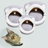 Maxbell Soft Cave Bed with Non Slip Bottom Warm Calming for Rabbits Kitten Puppy S