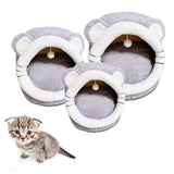 Maxbell Soft Cave Bed with Non Slip Bottom Warm Calming for Rabbits Kitten Puppy S