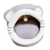 Maxbell Soft Cave Bed with Non Slip Bottom Warm Calming for Rabbits Kitten Puppy S