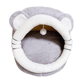 Maxbell Soft Cave Bed with Non Slip Bottom Warm Calming for Rabbits Kitten Puppy M